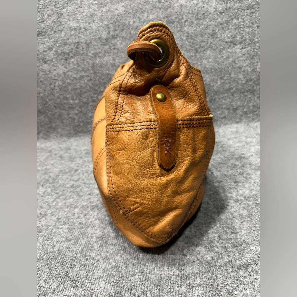 Lucky Brand Distressed Leather Hobo in Cognac Brown GB007 - Picture 5 of 15